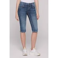 SOCCX Jeansshorts mit Schlitz am Saum