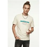 Jack & Jones T-Shirt JORCASSIS TEE SS CREW NECK FST mit Logo Schriftzug