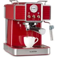 Klarstein Espressomaschine, 1.5l Kaffeekanne, Gemahlener Kaffee & Pads: 2-in-1-Nutzung