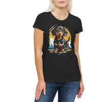 Urban Backwoods Print-Shirt Sweet Dackel Art Damen T-Shirt Dachshund Teckel Hund Dog Kurzhaar (1-tlg) Breed Pet Rasse Züchter