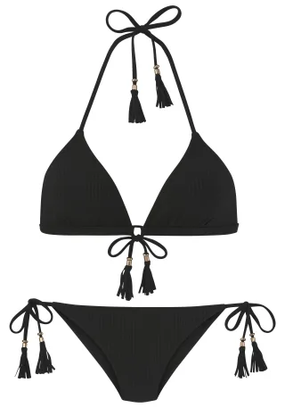 LASCANA - Elbsand LM Triangel-Bikini black - Gr. - 40A