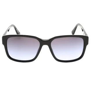 Calvin Klein - Sonnenbrille mit schwarzem Rahmen und grau-violetten Verlaufsgläsern
