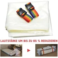 scarnatti Vakuumierbeutel Vakuumbeutel Aufbewahrungstasche 130x245 cm – für Kleidung, Bettdecken, Zubehör für Gartenpolster, Kissen, Winterjacken & mehr Geeignet für Umzug & Lagerung – 85% platzsparend, reißfest, PE+PA, Extra groß & wiederverwendbar,