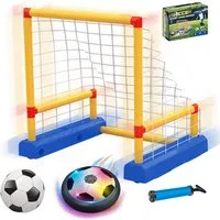 Esun Spielball Schwebender Indoor Air Power Fußball Spielzeug mit LED-Lichter (Set, 3-in-1-Set für schwebenden Fußball), Kinder Hover Ball Geburtstag Weihnachten Geschenk