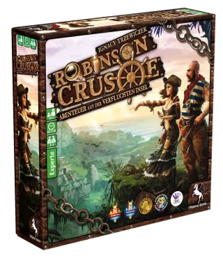 Pegasus 51945G - Robinson Crusoe: Abenteuer auf der Verfluchten Insel Strategiespiel