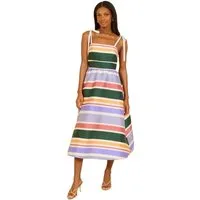 LIPSY Midikleid Lipsy Fit and Flare Midi-Ballkleid aus Satin (1-tlg)