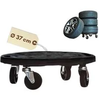 GarPet Transportroller Transportroller Rund Rollbrett Werkstatt Transportrollen Pflanzen 40cm