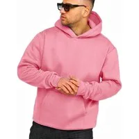 DAILY COTTON Hoodie im Oversize Schnitt Unifarben - Kapuzenpullover Loose-Fit Herren Basic Kapuzen-Sweatshirt Oversized Raglan Sweater