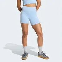 adidas Sportswear Shorts W 3S SJ BK SHO kurze Leggings, mittelhoher Bund, flacher, elastischer Bund