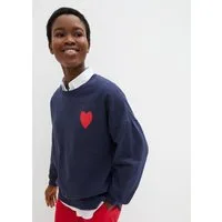 bonprix Sweatshirt lässiger Schnitt, überschnittene Schulter, Oversize-Passform