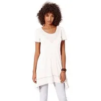 heine T-Shirt Longshirt Kurzarm