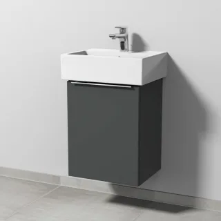 Sanipa 3way Waschtischunterbau zu Duravit Vero Air Waschtisch mit 1 Tür, Anthrazit-Matt UM42922