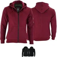 German Wear Motorradjacke BLD1300 Hoodie (Spar-Set, mit Protektoren) Damen Motorrad Hoodie komplette Beschichtung mit Aramidfasern