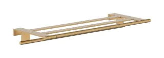 Hansgrohe AddStoris Handtuchablage mit Handtuchhalter Brushed Bronze,41781140 41781140