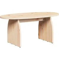 vidaXL Couchtisch Couchtisch Braun 80 x 40 x 35 cm Massives Kiefernholz (1-St)