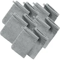 Erwin Müller Waschhandschuh Waschhandschuh "Heidelberg" 10er-Pack, Frottier, Walk-Frottier Uni