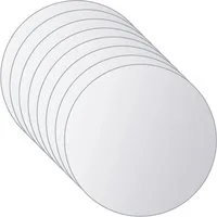 vidaXL Spiegel 16-tlg. Spiegelfliesen-Set Rund Glas (16-St)