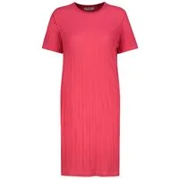 SUBLEVEL Shirtkleid Modernes Outfit mit Rundhalsausschnitt und Kurzarm (knielang) Ripped_Dress