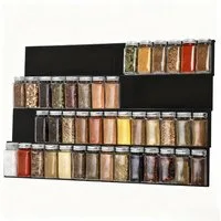 Lifewit Servierständer Justierbare Gewürzschublade Organizer, Expandable Gewürzregal, (8-tlg), Geneigtes