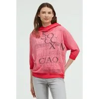 SOCCX Kapuzensweatshirt mit Fledermausärmeln