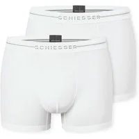Schiesser Boxershorts Cotton Flex (2er Pack) Baumwollmischung, ohne störende Seitennähte, superweich