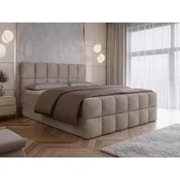 Compleo Boxspringbett Wolkenbett mit zwei Bettkästen, Bezug: Bouclé, Designer Bett