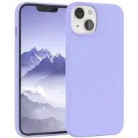 EAZY CASE Handyhülle Premium Silikon Case für Apple iPhone 13 6,1 Zoll, Handytasche aus Silikon Slimcover stoßfest Violett / Lila Lavendel
