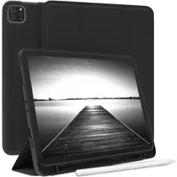 EAZY CASE Tablet-Hülle Penholder Smartcase für iPad Pro 11" 1.-4. Gen. 11 Zoll, Hülle Schutzhülle mit Sleep Wake Up Funktion Etui zum Klappen Schwarz