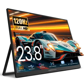 MESWAO S238 23.8 inch Portable Monitor 100Hz FHD IPS Type C Portable Computer Monitor Gaming Display Screen for Smartpho