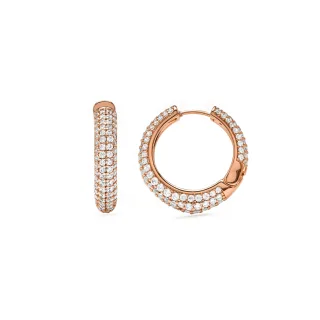 Luxenter Ohrringe aus Zirkonia mit 18 Karat Gelbgold-Finish – Taxaio