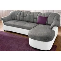 DOMO collection Ecksofa FLORES Schlafsofa, 233x142x86 cm, L-Form, whlw. mit Bettfunktion, whlw. mit Federkern