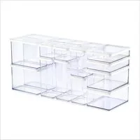ROTHO Vorratsdose LOFT 24-tlg. luftdichte Lebensmittel-Aufbewahrung für Küchenschubladen, Kunststoff, (Aufbewahrungsboxen-Set, 24-teilig, verschiedene Größen, inkl. Deckel), Platzsparend stapelbar für Küchenschubladen geeignet