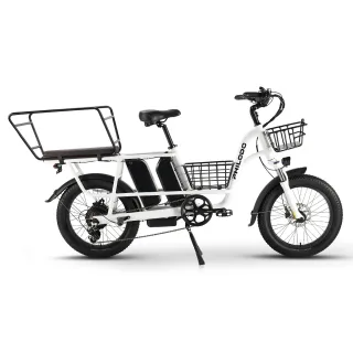 [EU DIRECT] PHILODO Traveller Electric Bike w/ Baskets & Rear Rack Shelf 48V 17.5Ah*2 Dual Batteries 750W Motor Recommen