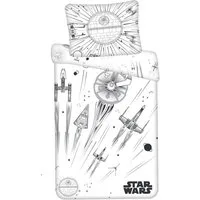 Star Wars Kinderbettwäsche Bettwäsche Set Star Wars "Death Star" leuchtet, Renforcé, 2 teilig, Bettwäsche leuchtet im Dunkeln