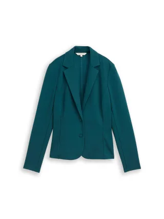 Tom Tailor - Slim Fit Blazer mit Eingriffstaschen deep meadow green - Gr. - XL