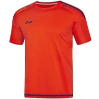 Jako T-Shirt Trikot Striker 2.0 KA (100% Polyester Keep Dry) Kurzarm orange/navy