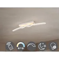 OTTO home LED Deckenleuchte ADELLA, LED Deckenlampe 20W 2500 Lumen CCT 2700-6500K Lichtfarbe, CCT - über Fernbedienung, Dimmfunktion, Memoryfunktion, Nachtlichtfunktion, mehrere Helligkeitsstufen, LED fest integriert, warmweiß - kaltweiß, Fernbedienu