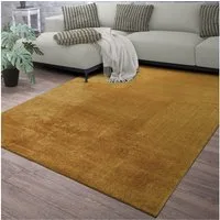 TT Home Teppich Diele, Esszimmer, Flur, Schlafzimmer, Wohnzimmer, Rechteckig, Höhe: 14 mm, Wohnzimmer Kurzflor Einfarbig Modernes Design Waschbar