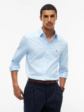 FLEX DOBBY SF SHIRT Sweet Blue - Gr. - S
