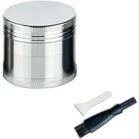 Coumo Kräutermühle Grinder Crusher, ⌀ 4 cm, Kräutermühle,Gewürzmühle, 4-teilig, Metall