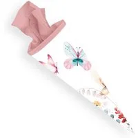 itenga Schultüte itenga Schultüte Zuckertüte 70cm rund Schmetterlin