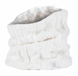Wärmehalter - Ladies Thick Cable Knit Fleece Lined Neck Warmer