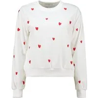 HaILY’S T-Shirt LS C SW Lo44ra, white/dred heart