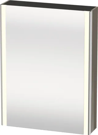 Duravit XSquare Spiegelschrank Flanell Grau 600x155x800 mm - XS7111L89891000 XS7111L89891000