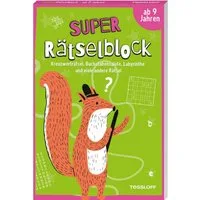 Super Rätselblock ab 9 Jahren.Kreuzworträtsel, Buchstabensalate, Labyr / Stefan Heine