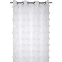 STOF Gardine Gardine POMPINOU mit Pompons, 135 x 260 cm, modern