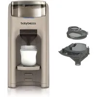 Baby Brezza Babyflaschenwärmer Automatischer Flaschenzubereiter mit 2 Milchpulvertrichtern, mischt Wasser und Milchpulver klumpenfrei per Knopfdruck