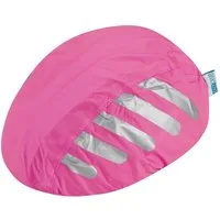 EAZY CASE Fahrradhelmüberzug Universal Reflektor Regenschutz für Helm, Regenhülle für Helme Reflektoren Fahrrad Helm Regenüberzug Pink Neon