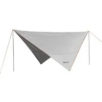 Portal Outdoor Sonnensegel "Mesa grau - orange" Camping Markise, 350x350x220 cm Camping, (komplett-Set, mit Transporttasche), UV 50+ inkl. Transporttasche