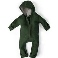 Ehrenkind Overall Walkoverall Baby aus Merino Schurwolle mit Reißverschluss (Waldgrün, Gr. 50-56) Wollwalk Overall Baby 50/56